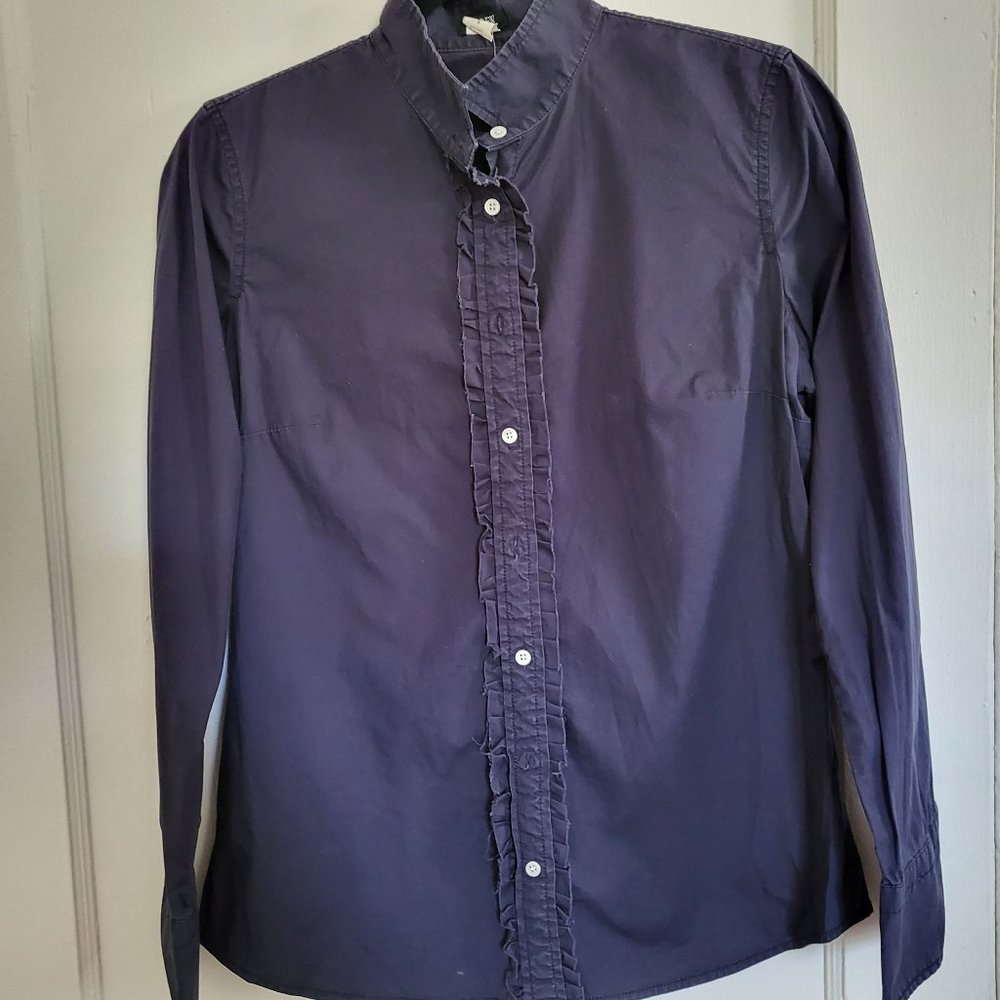 JCREW SMALL BLACK BOTTON DOWN SHIRT